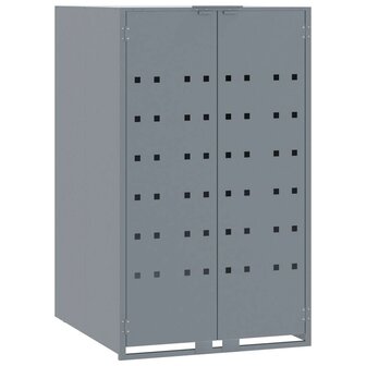 Containerberging voor 1 container 69x79x117 cm staal grijs 2