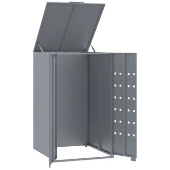 Containerberging voor 1 container 69x79x117 cm staal grijs 7