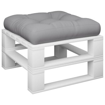 Palletkussen 50x50x12 cm stof grijs 3