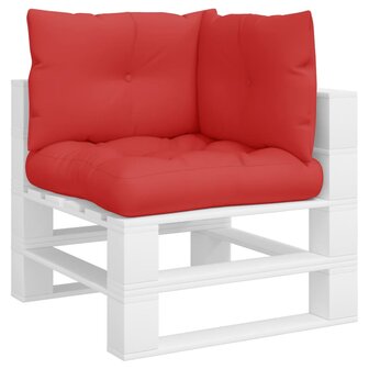 Palletkussens 3 st stof rood 3