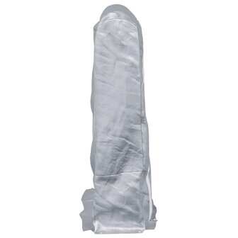 Haardhoutrek met regenhoes 100x25x150 cm gegalvaniseerd staal 7