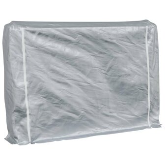 Haardhoutrek met regenhoes 200x25x150 cm gegalvaniseerd staal 2
