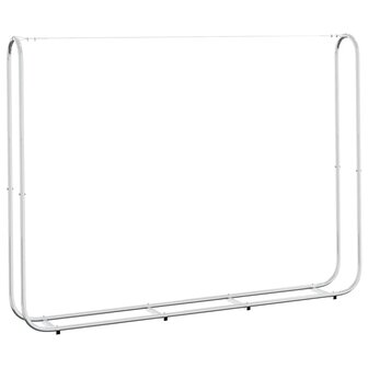 Haardhoutrek met regenhoes 200x25x150 cm gegalvaniseerd staal 6