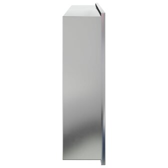 Douchenis 62x32x9 cm roestvrijstaal geborsteld zilverkleurig 5