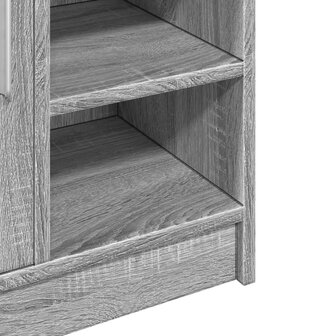 Wastafelkast 63x29x55 cm bewerkt hout grijs sonoma eikenkleurig 9