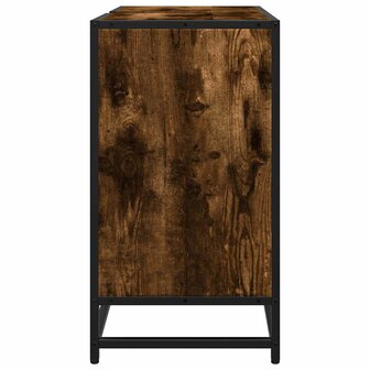 Wastafelkast 65x33x60 cm bewerkt hout gerookt eikenkleurig 6