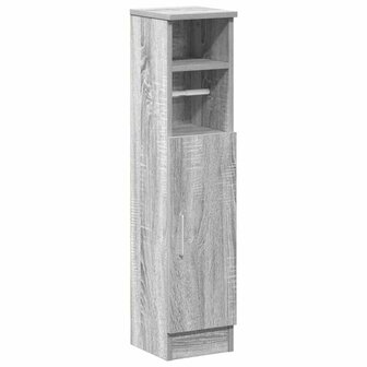 Badkamerkast met rolhouder 20,5x22x90 cm grijs sonoma eiken 2