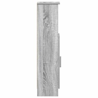 Badkamerkast met rolhouder 20,5x22x90 cm grijs sonoma eiken 6