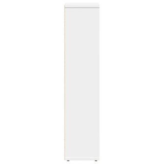 Badkamerkast met rolhouder 20,5x20x90 cm wit 5