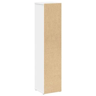 Badkamerkast met rolhouder 20,5x20x90 cm wit 6