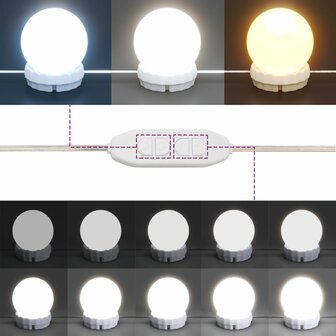 Spiegelkast met LED-verlichting 76x15x55 cm zwart 9