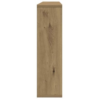 Spiegelkast met LED 76x15x55 cm bewerkt hout artisanaal eiken 7