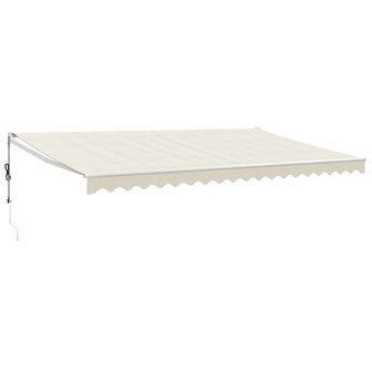 Luifel automatisch uitschuifbaar 5x3 m cr&egrave;mekleurig 2
