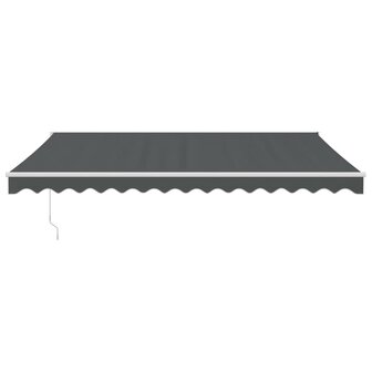 Luifel automatisch uitschuifbaar 4,5x3 m antracietkleurig 3