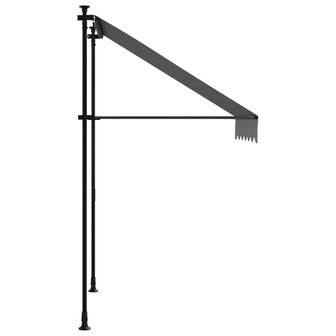 Luifel uittrekbaar 150x150 cm stof en staal antracietkleurig 4