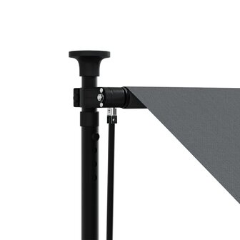 Luifel uittrekbaar 150x150 cm stof en staal antracietkleurig 8