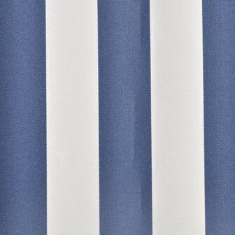 Luifeldoek 450x300 cm canvas blauw en wit 3