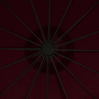 Zweefparasol met aluminium paal 3 m bordeauxrood 8