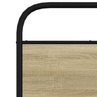 Bedframe zonder matras bewerkt hout sonoma eikenkleur 75x190 cm 8