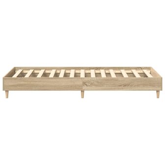 Bedframe zonder matras 90x200 cm spaanplaat sonoma eikenkleurig 6