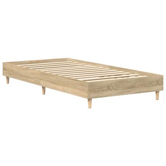Bedframe zonder matras 90x200 cm spaanplaat sonoma eikenkleurig 7