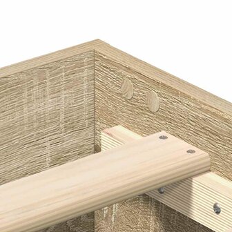 Bedframe zonder matras 90x200 cm spaanplaat sonoma eikenkleurig 8