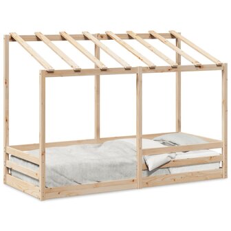 Kinderbed met bedhuis 90x190 cm massief grenenhout 2