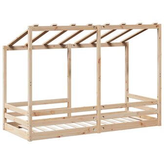 Kinderbed met bedhuis 75x190 cm massief grenenhout 6