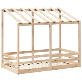 Kinderbed met bedhuis 70x140 cm massief grenenhout 3