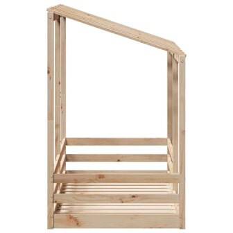 Kinderbed met bedhuis 70x140 cm massief grenenhout 5