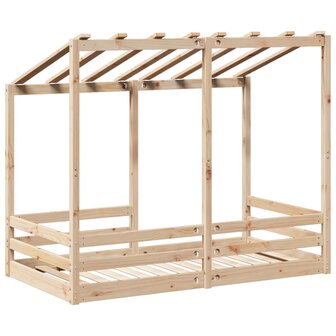 Kinderbed met bedhuis 70x140 cm massief grenenhout 6