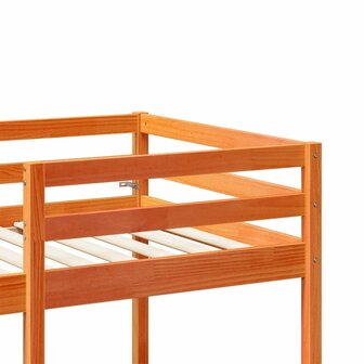 Hoogslaper met bureau en stoelen grenenhout wasbruin 90x200cm 8