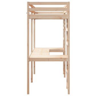 Hoogslaper zonder matras massief grenenhout 75x190 cm 6