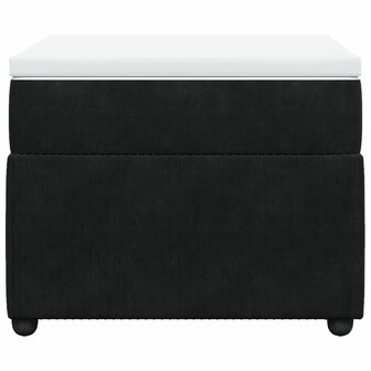 Boxspring met matras fluweel zwart 90x190 cm 4
