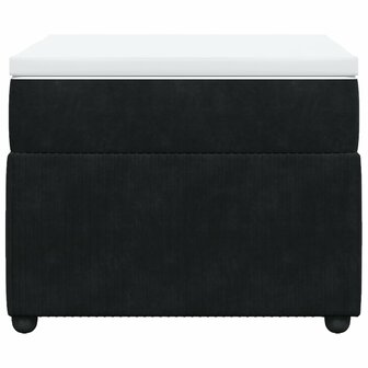 Boxspring met matras fluweel zwart 90x200 cm 4
