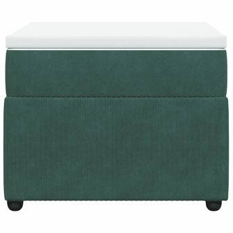 Boxspring met matras fluweel donkergroen 90x200 cm 4