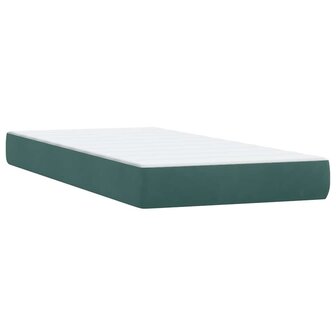 Boxspring met matras fluweel donkergroen 80x210 cm 7