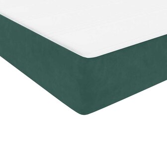 Boxspring met matras fluweel donkergroen 80x210 cm 9