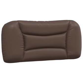 Bed met matras kunstleer bruin 80x200 cm 5
