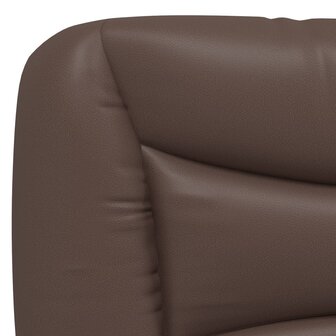 Bed met matras kunstleer bruin 80x200 cm 6