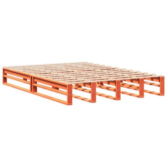 Bed met matras massief grenenhout wasbruin 140x190 cm 4