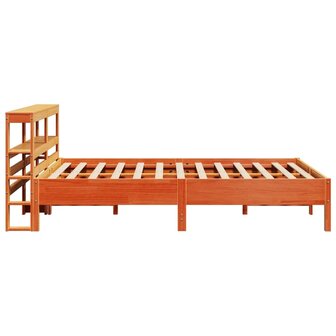 Bed met matras massief grenenhout wasbruin 140x190 cm 5