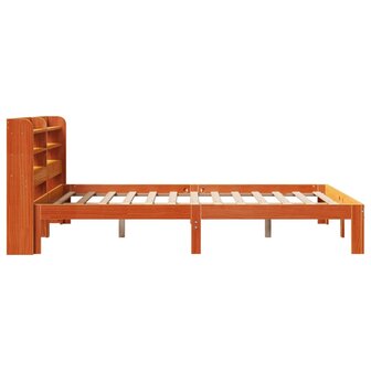 Bed met matras massief grenenhout wasbruin 140x190 cm 7