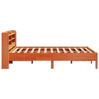 Bed met matras massief grenenhout wasbruin 140x190 cm 5