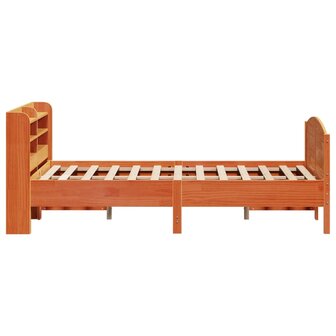 Bed met matras massief grenenhout wasbruin 140x190 cm 5
