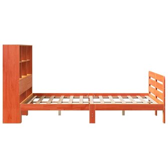 Bed met matras massief grenenhout wasbruin 140x190 cm 5