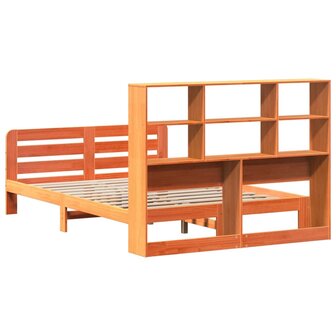 Bed met matras massief grenenhout wasbruin 140x190 cm 6