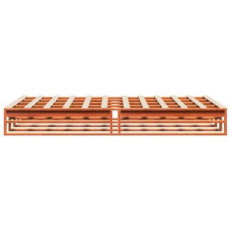 Bed met matras massief grenenhout wasbruin 140x190 cm 5