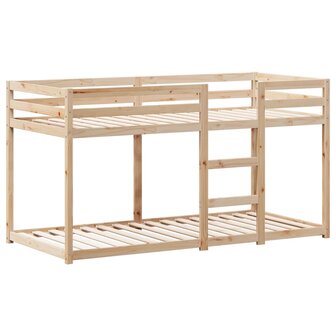 Stapelbed 75x190 cm met dak massief grenenhout 5