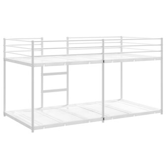 Stapelbed zonder matras 80x200 cm staal wit 7